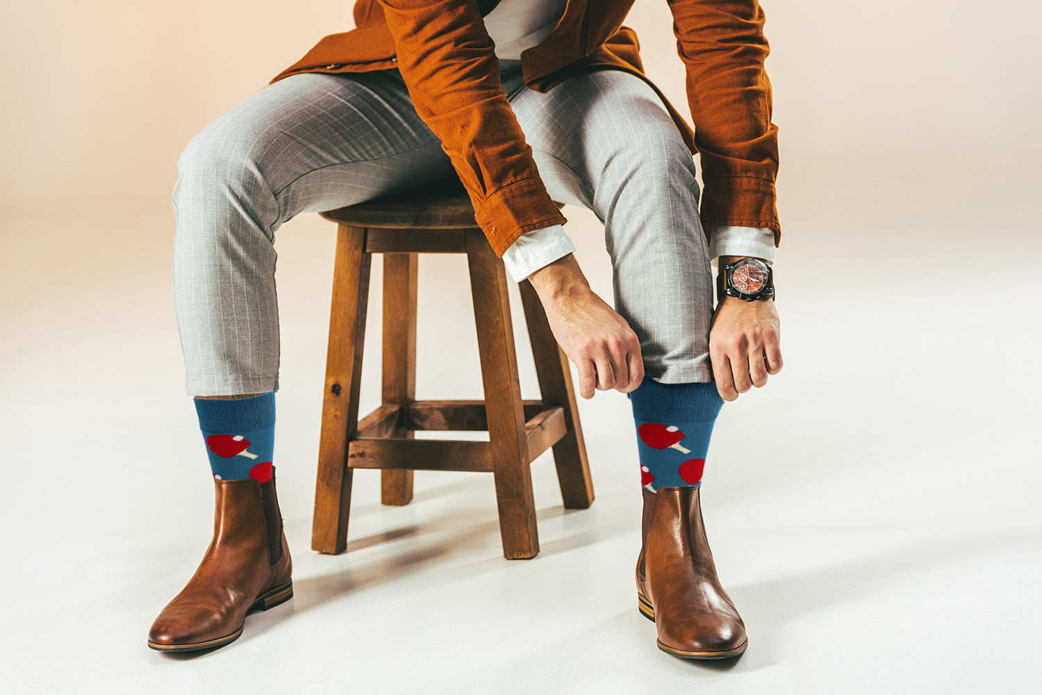 Sick Socks – Ping-Pong – Off The Wall Casual Dress Socks - Horizon Bliss