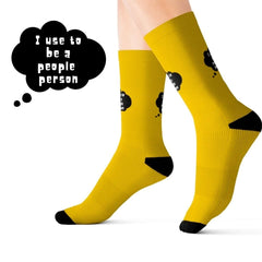 I Use To Be a People Person Funny Novelty Socks - Horizon Bliss