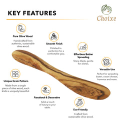 Mediterranean Olive Wood Butter Knife