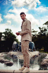 Beige cargo pants - Horizon Bliss