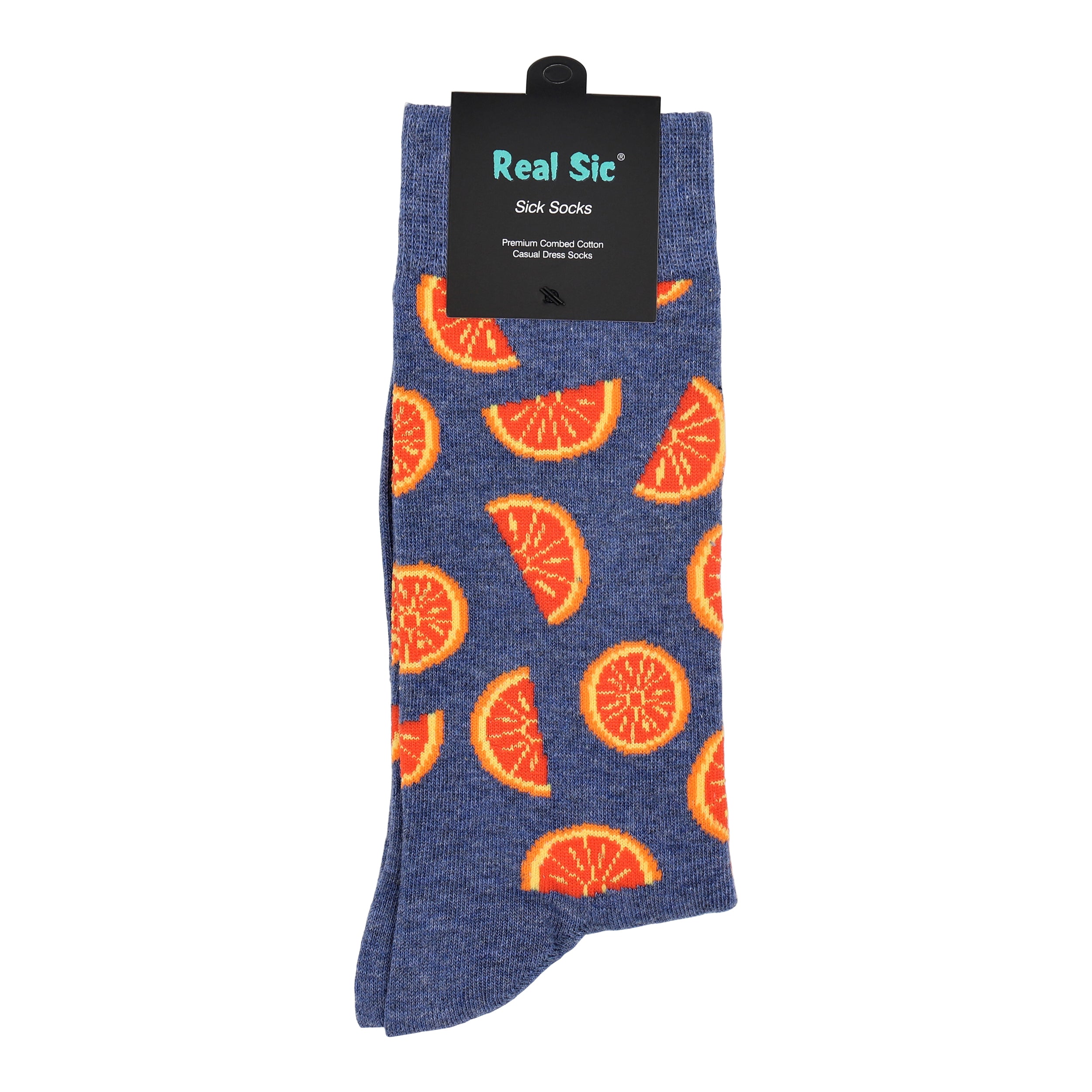 Sick Socks – Orange – Down on the Farm Socks For Men and Women - Horizon Bliss