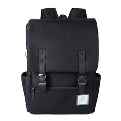 Slim Backpack,College, School & Business Fits 15-inch Laptop-All-Black - Horizon Bliss