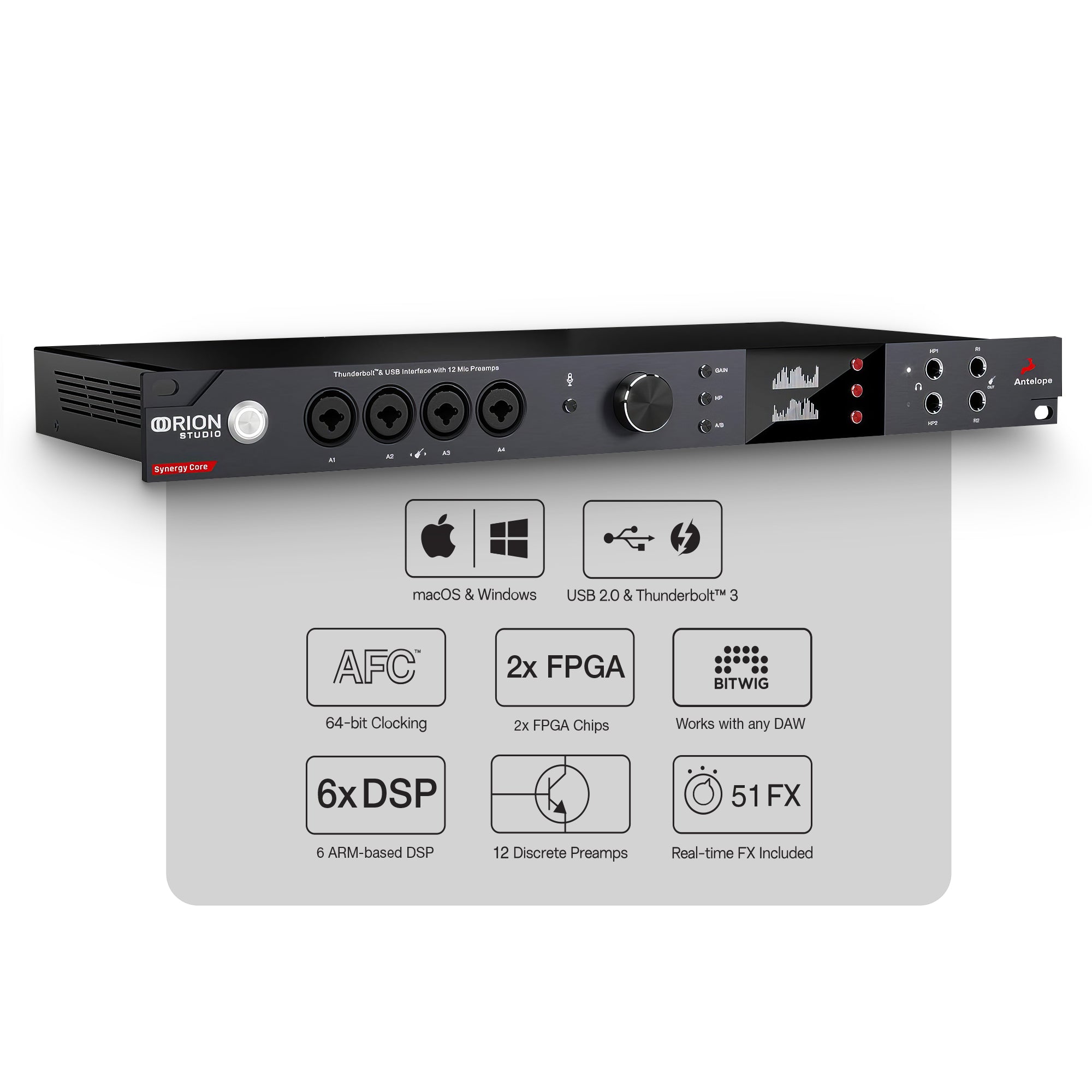 Antelope Audio - Orion Studio Synergy Core | 16x26 TB Audio Interface - Horizon Bliss