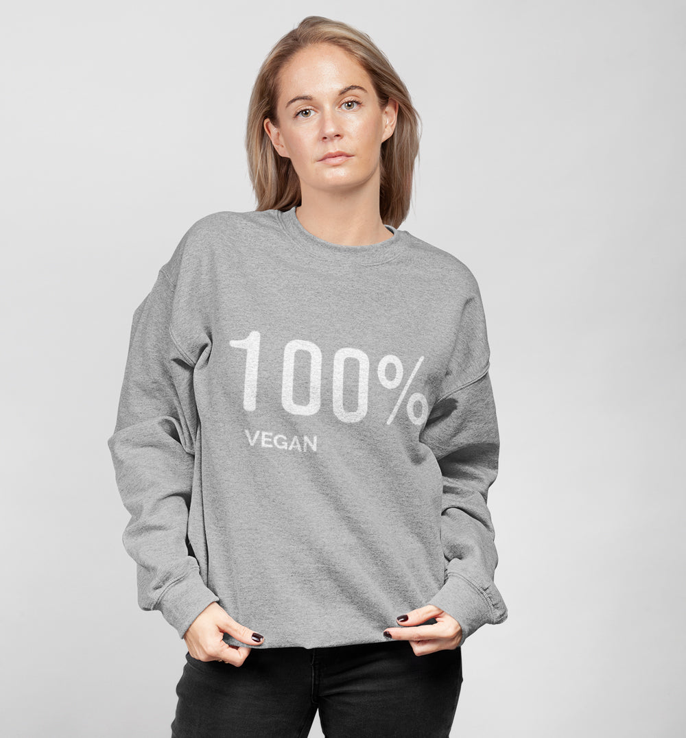 Womens 100% Vegan Logo Sweatshirt - Horizon Bliss