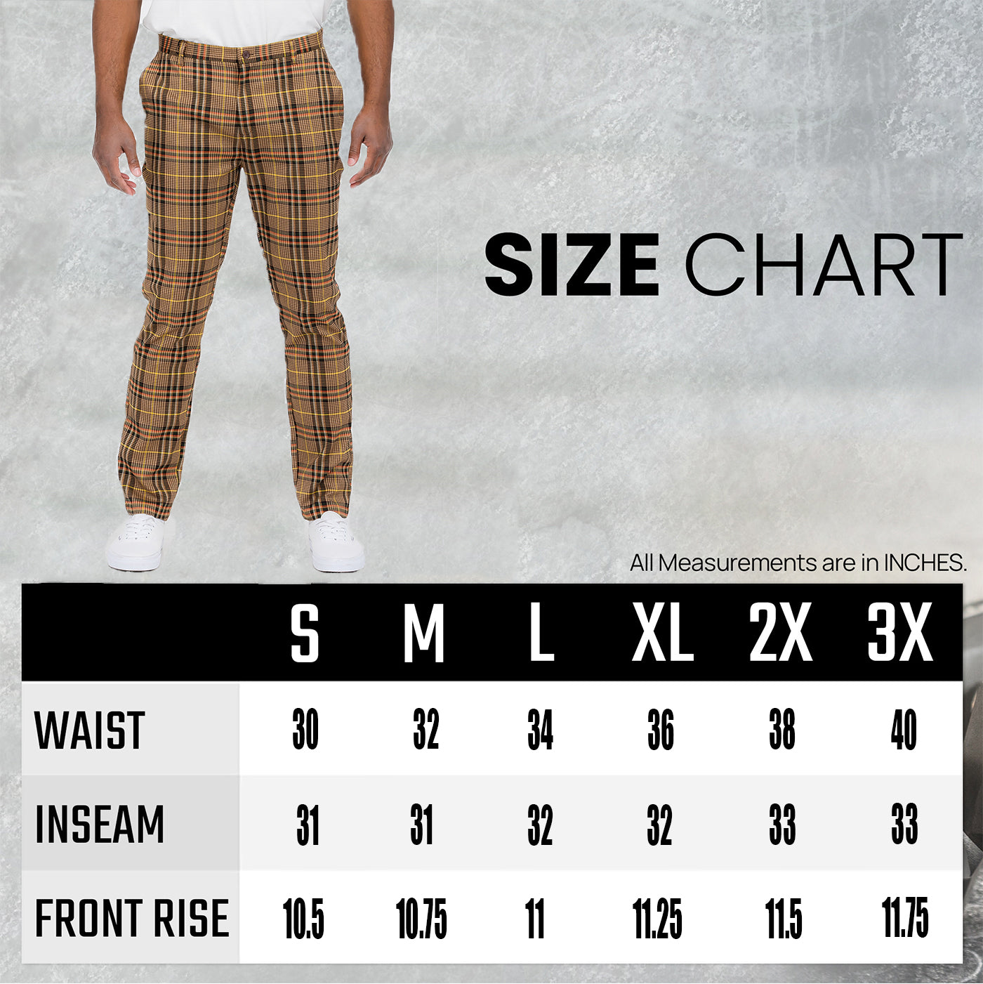 Plaid Slim Fit Trouser Pants - Horizon Bliss