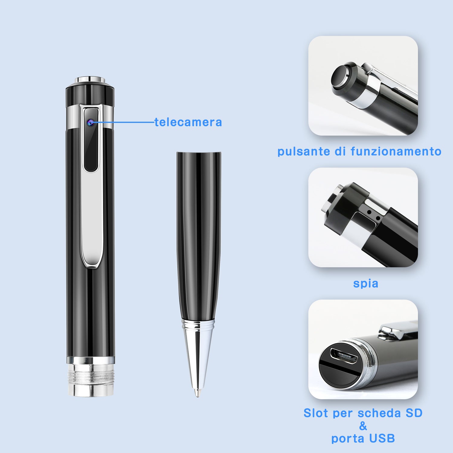 1080P HD Mini Camcorder Sports DV DVR Camcorder Hidden Camera Pen - Horizon Bliss