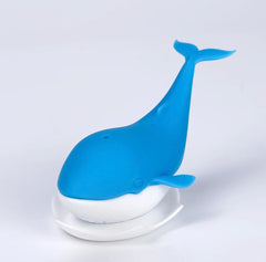 Blue and White Whale Silicone Tea Infuser