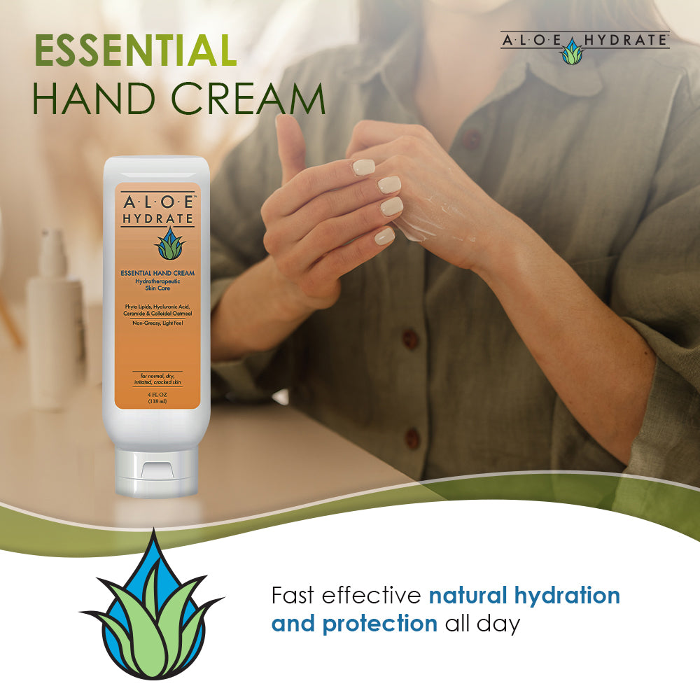 AloeHydrate Essential Hand Cream; Moisturize, Soften, Repair Dry Skin