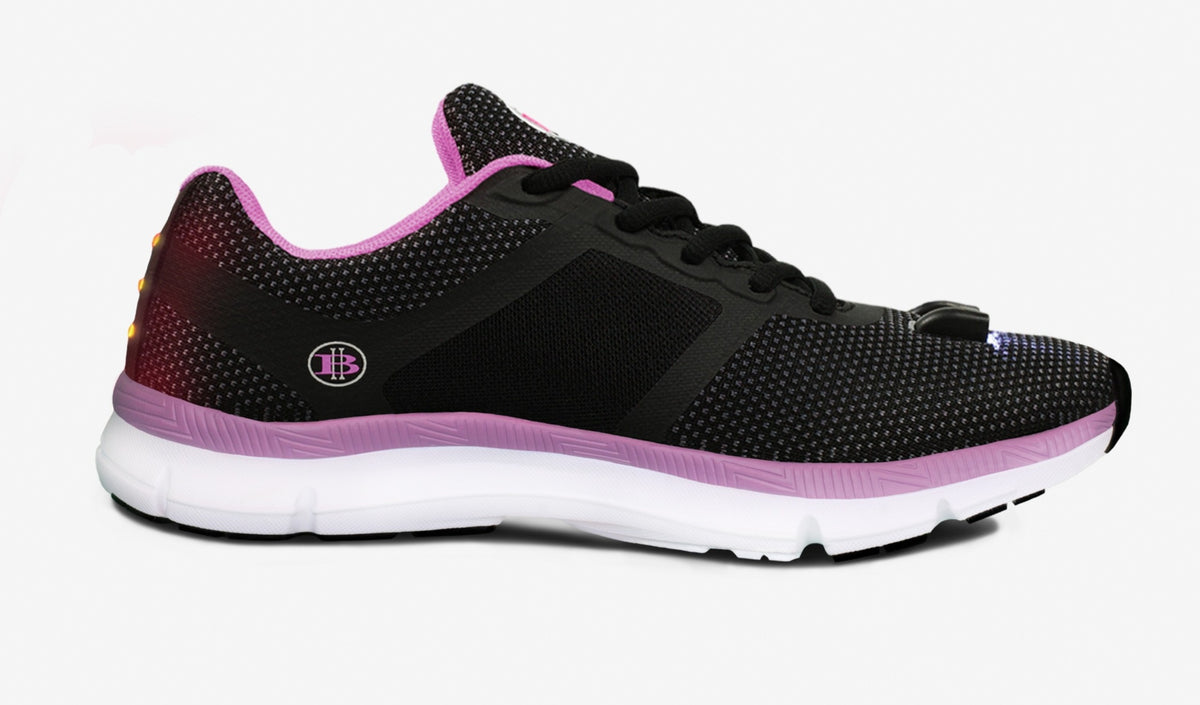 Women's Night Runner Shoes With Built-in Safety Lights - Horizon Bliss