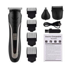 3 In 1 Professional Hair Trimmer Men's Hair Clipper Rechargeable Nose - Horizon Bliss