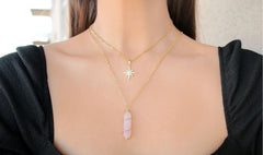 24 Karat Polaris Star Necklace - Horizon Bliss