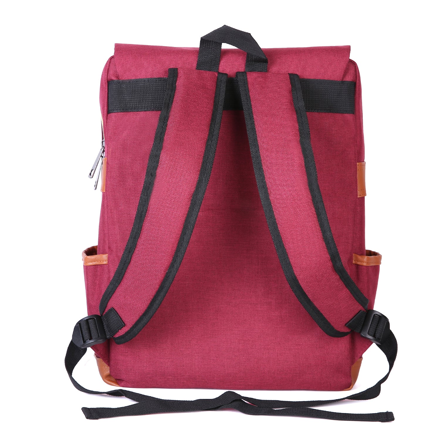 Slim Backpack,College,School &Business Fits 15-inch Laptop-Wine Red - Horizon Bliss