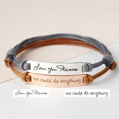 Personalized Handwriting Bracelet Handwritten Signature Jewelry - Horizon Bliss