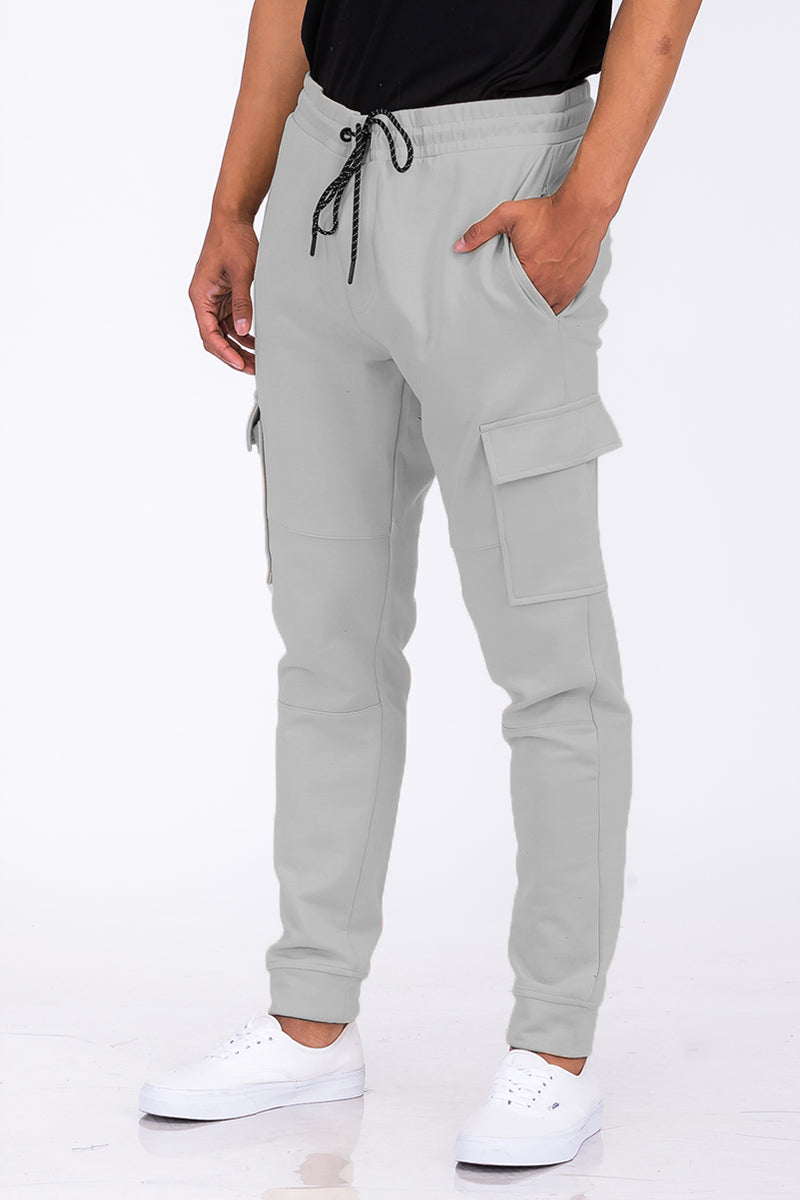 Cotton Blend Cargo Joggers - Horizon Bliss