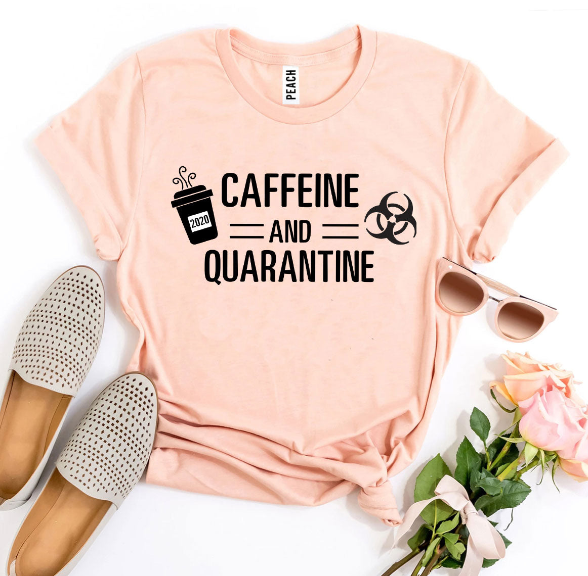 Caffeine & Quarantine T-shirt - Horizon Bliss