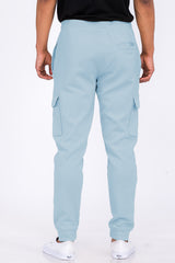 Cotton Blend Cargo Joggers - Horizon Bliss