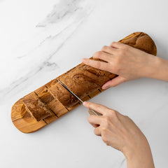 Handmade Olive Wood Bread Board | Rustic Slicing and Serving Platter