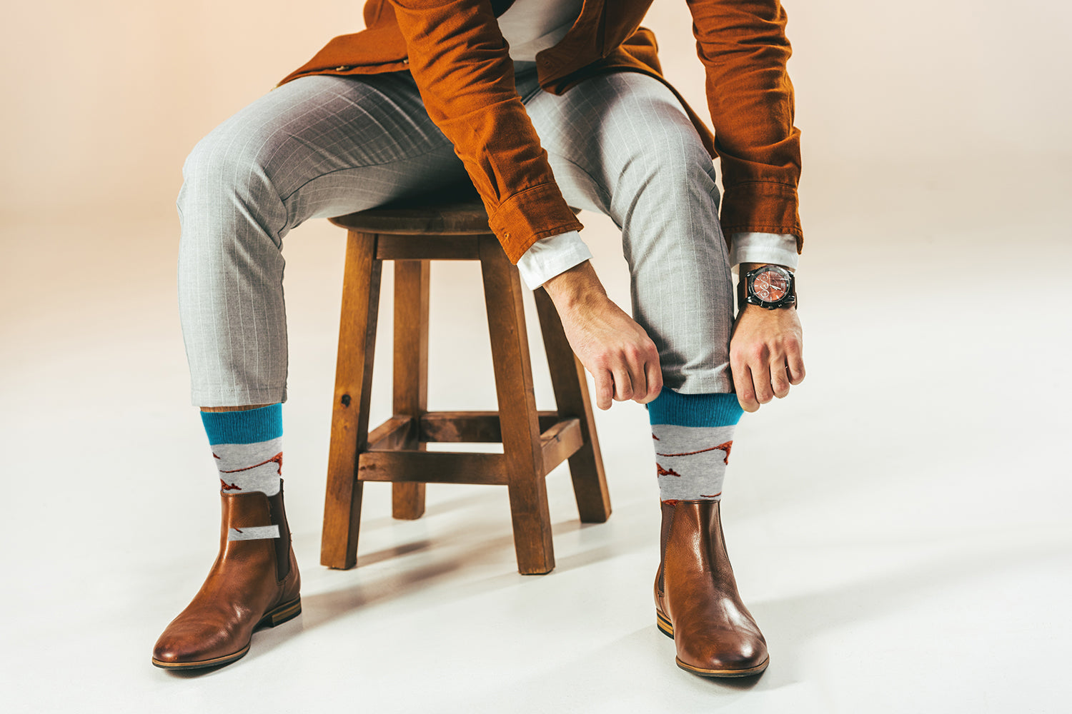 Sick Socks – Kangaroo – Exotic Animals Casual Dress Socks - Horizon Bliss