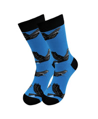 Sick Socks – Eagle – Exotic Animals Casual Dress Socks - Horizon Bliss