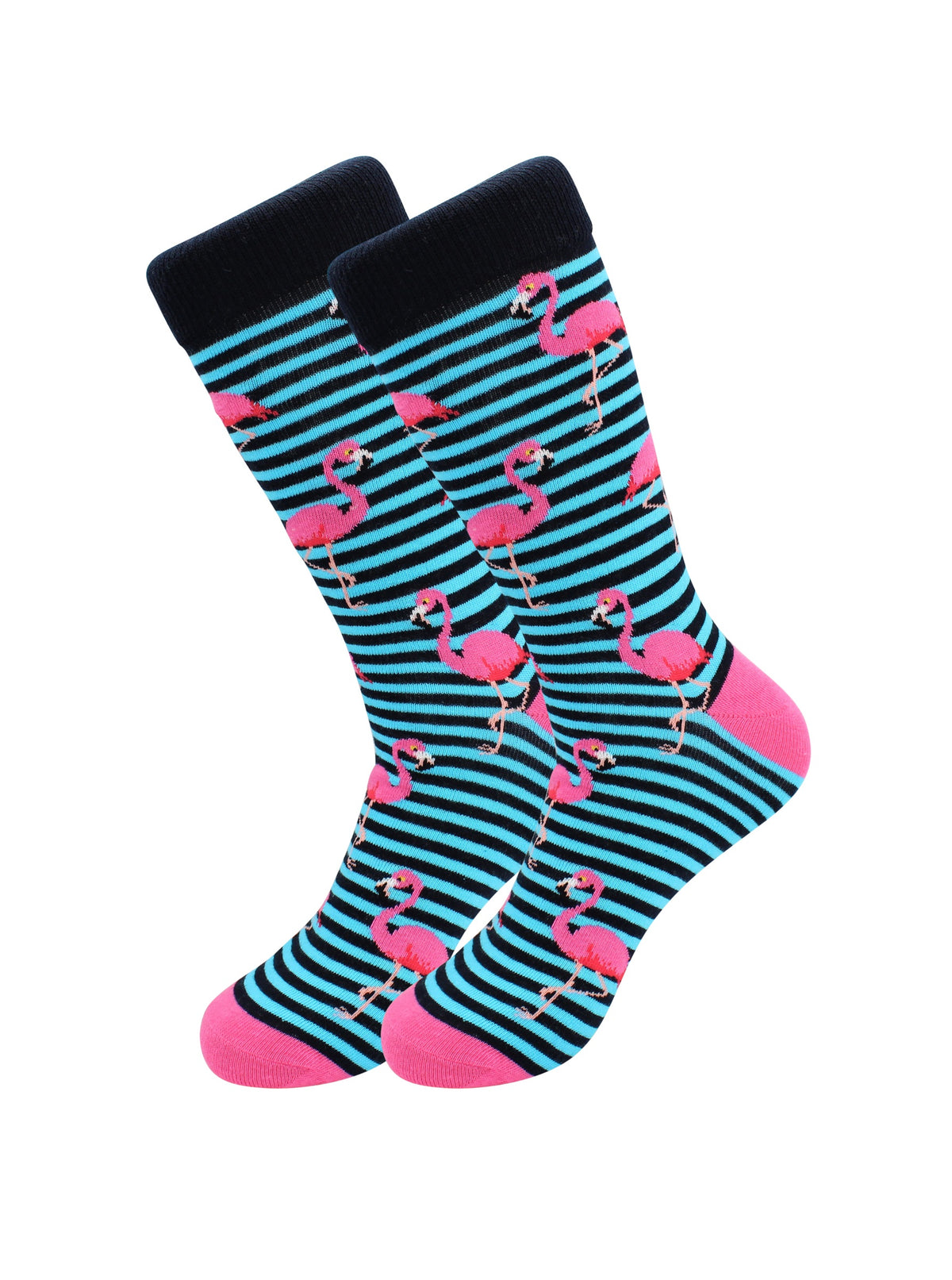 Casual Designer Trending Animal Socks - Flamingo for Men and Women - Horizon Bliss