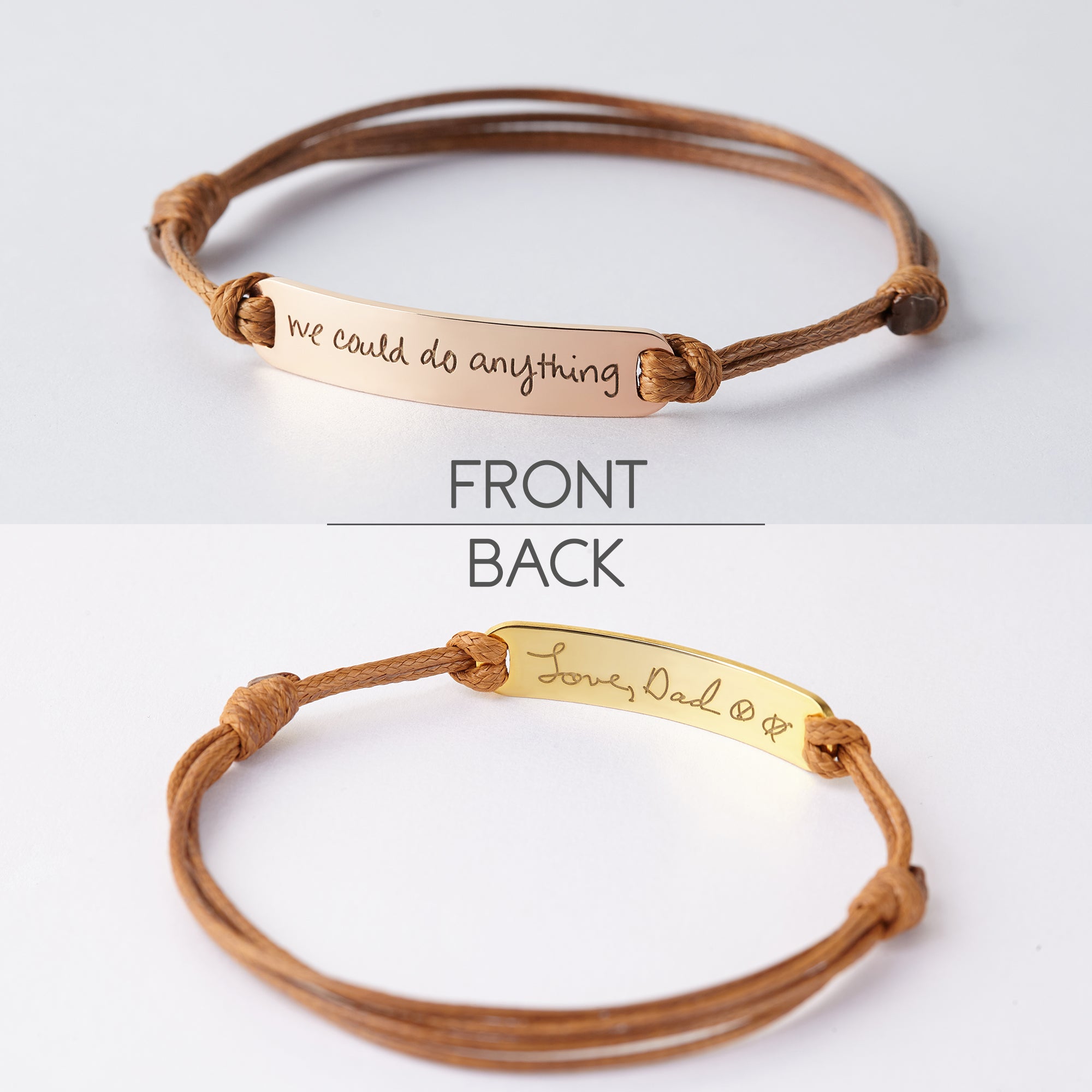 Personalized Handwriting Bracelet Handwritten Signature Jewelry - Horizon Bliss