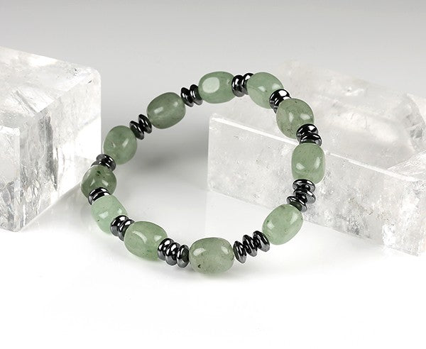 Aventurine and hematine bracelet - Horizon Bliss