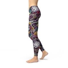 Womens Grunge Rock n Roll Leggings - Horizon Bliss