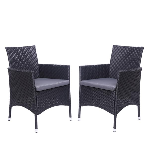 2pcs Single Backrest Chairs Rattan Sofa - Horizon Bliss