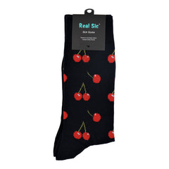 Sick Socks – Cherry – Down on the Farm Socks For Men and Women - Horizon Bliss