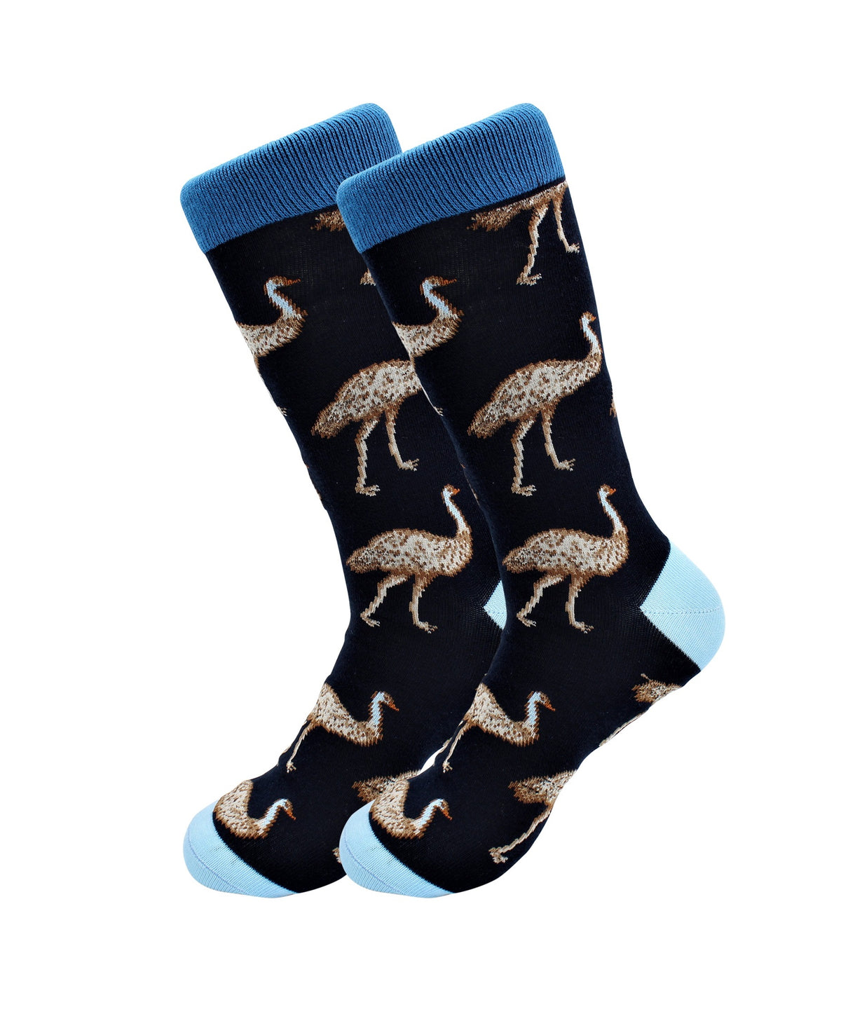 Sick Socks – Emu – Exotic Animals Casual Dress Socks - Horizon Bliss