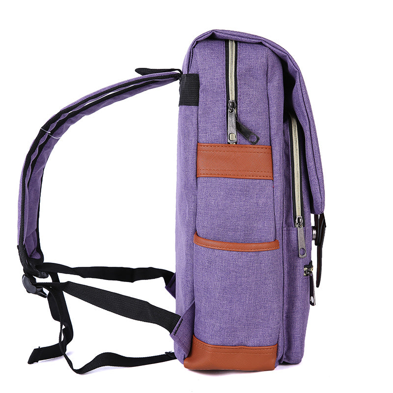 Slim Backpack ,College, School and Business Fits 15-inch Laptop-Purple - Horizon Bliss