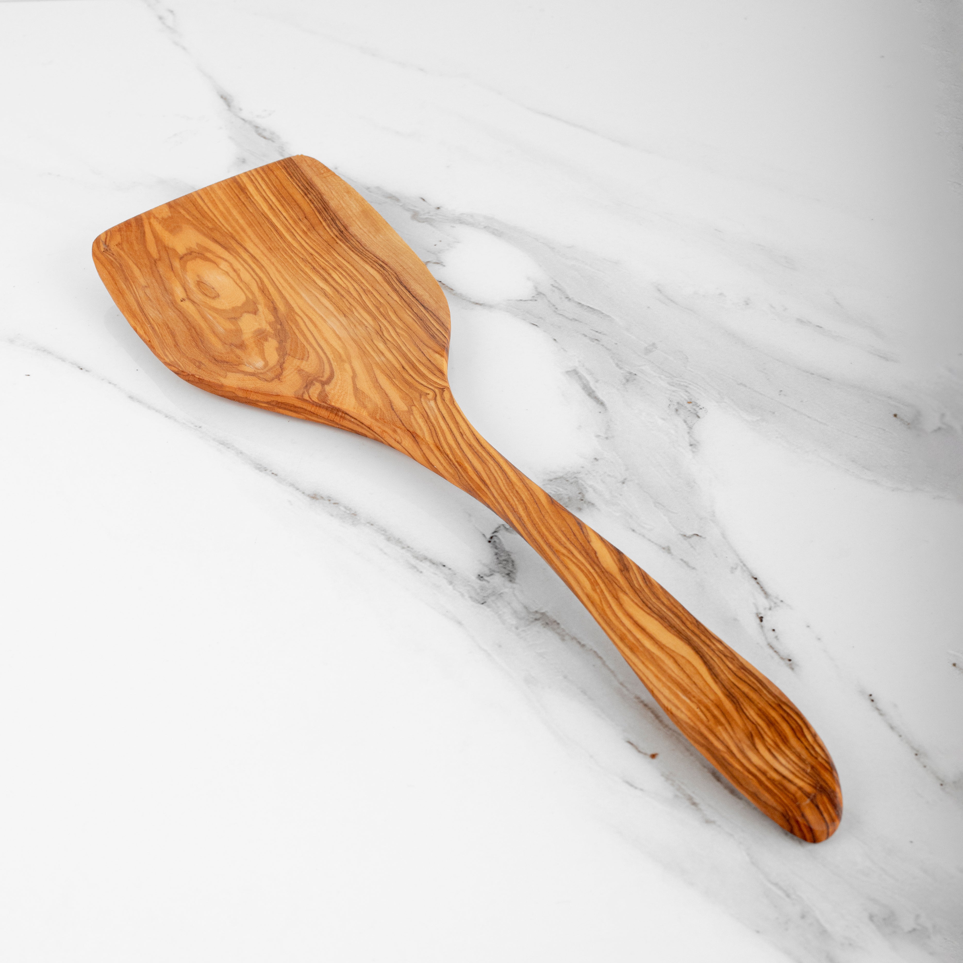 Handmade Olive Wood Shovel Spoon 15.75"