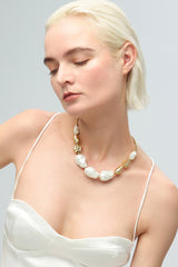 Baroque Pearl Statement Necklace - Horizon Bliss