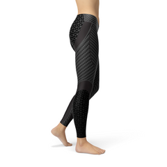 Womens Carbon Fiber Sports Leggings - Horizon Bliss