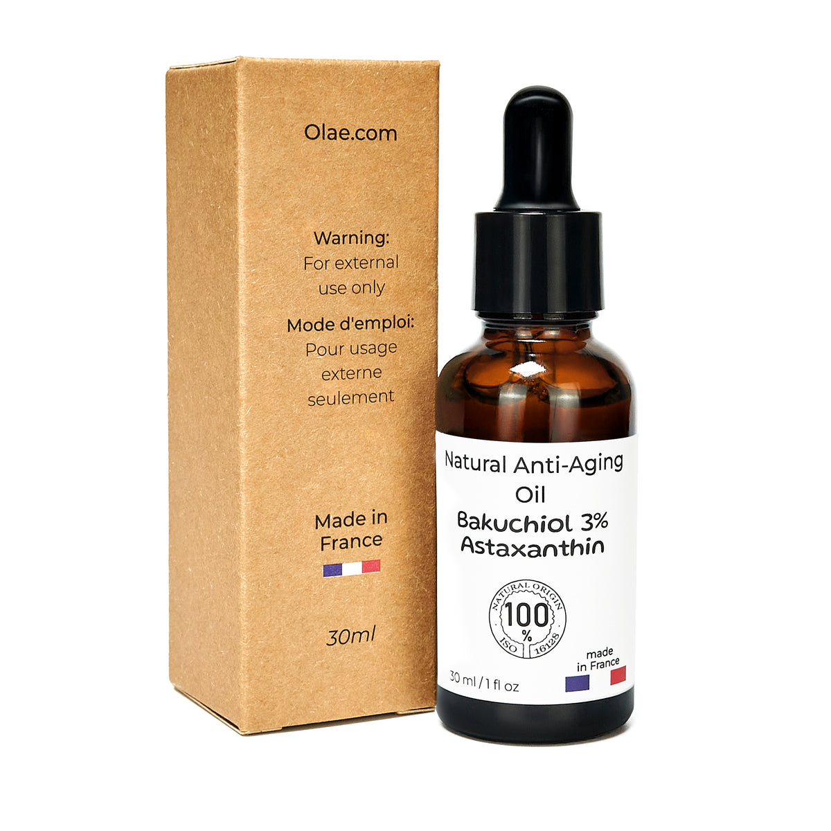 Antiaging oil 3% Bakuchiol + Astaxanthin in Squalane , 100% natural - Horizon Bliss