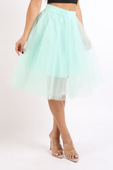 Tutu Tulle Knee Length A Line Ballet Dance Prom Party Layers Skirt - Horizon Bliss