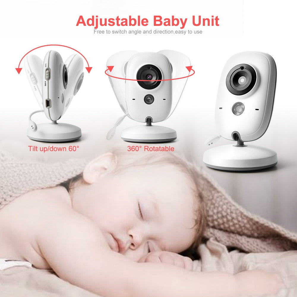 Hridz VB603 Video Baby Monitor 2.4G Wireless With 3.2 Inches LCD - Horizon Bliss