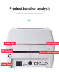 Xprinter 420B Thermal Label Printer Barcode Printer Support 25mm-108mm - Horizon Bliss