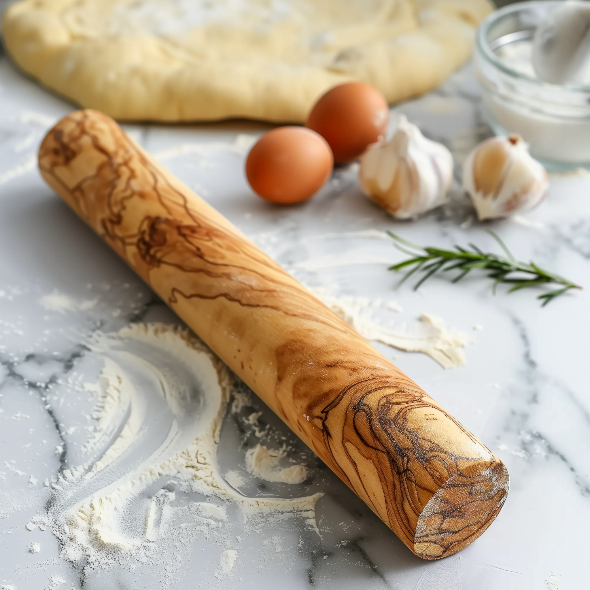 Handmade Olive Wood French Rolling Pin | Available in Three Sizes