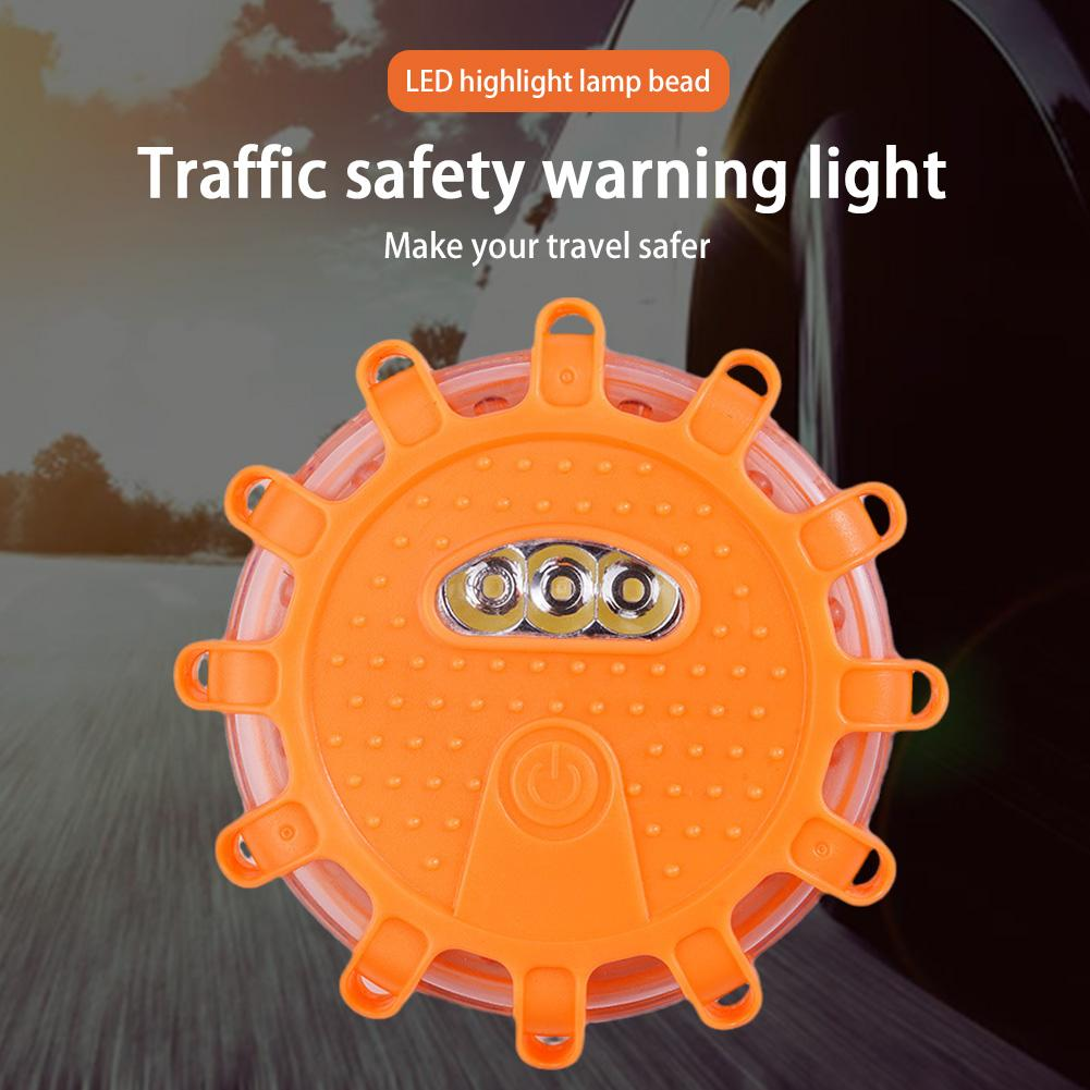 LED Roadside Safety Beacon Disc Car Flashing Warning Flare Lights - Horizon Bliss