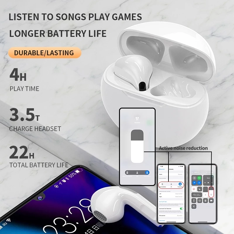 TWS Wireless Headphones With Mic For Apple iPhone Huawei - Horizon Bliss