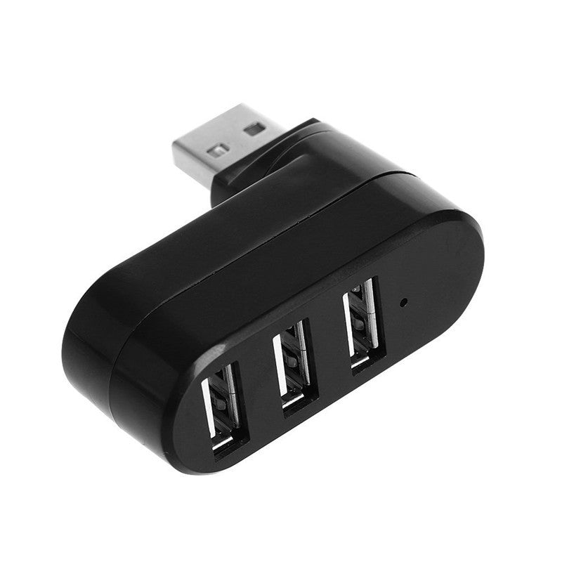 3 in 1 Rotatable USB 2.0 Hub Splitter