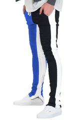 Split Two Tone Track Pants - Horizon Bliss