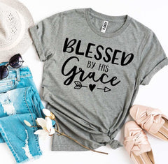 Blessed By His Grace T-shirt - Horizon Bliss