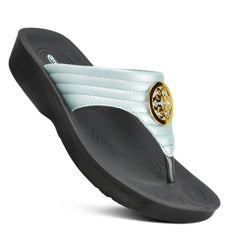 AEROTHOTIC - IDELLE WOMEN’S WALKING SUMMER THONG SANDALS - Horizon Bliss