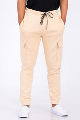 Cotton Blend Cargo Joggers - Horizon Bliss