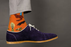 Sick Socks – Kangaroo ( Orange) – Casual Dress Socks - Horizon Bliss