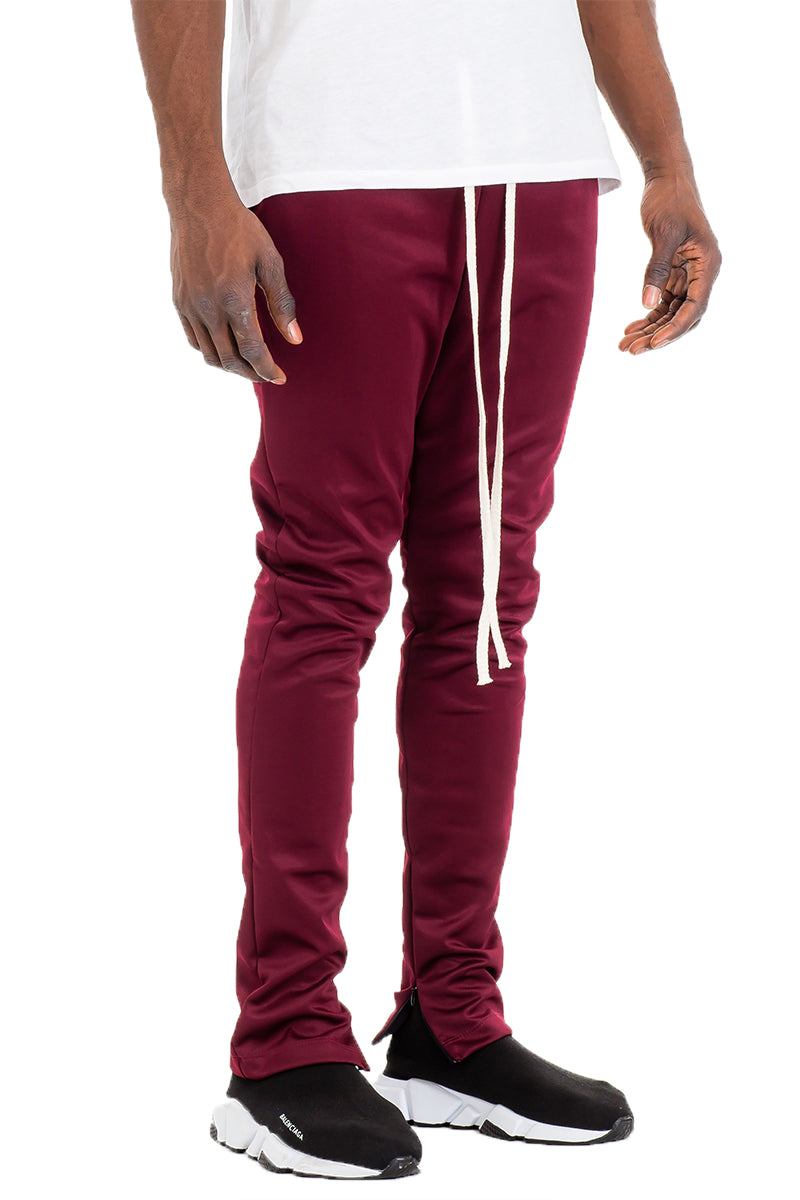 SIMPLE TRACK PANTS- BURGUNDY - Horizon Bliss