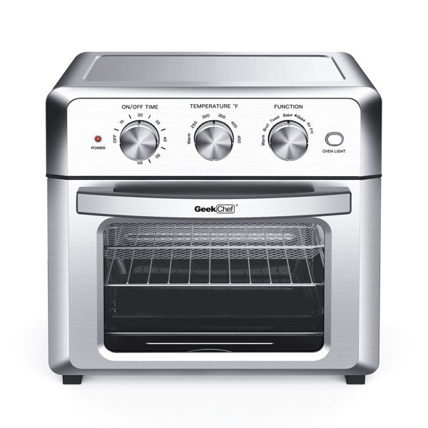 Stainless steel 1500W Air fryer toaster oven with 4 blades - Horizon Bliss