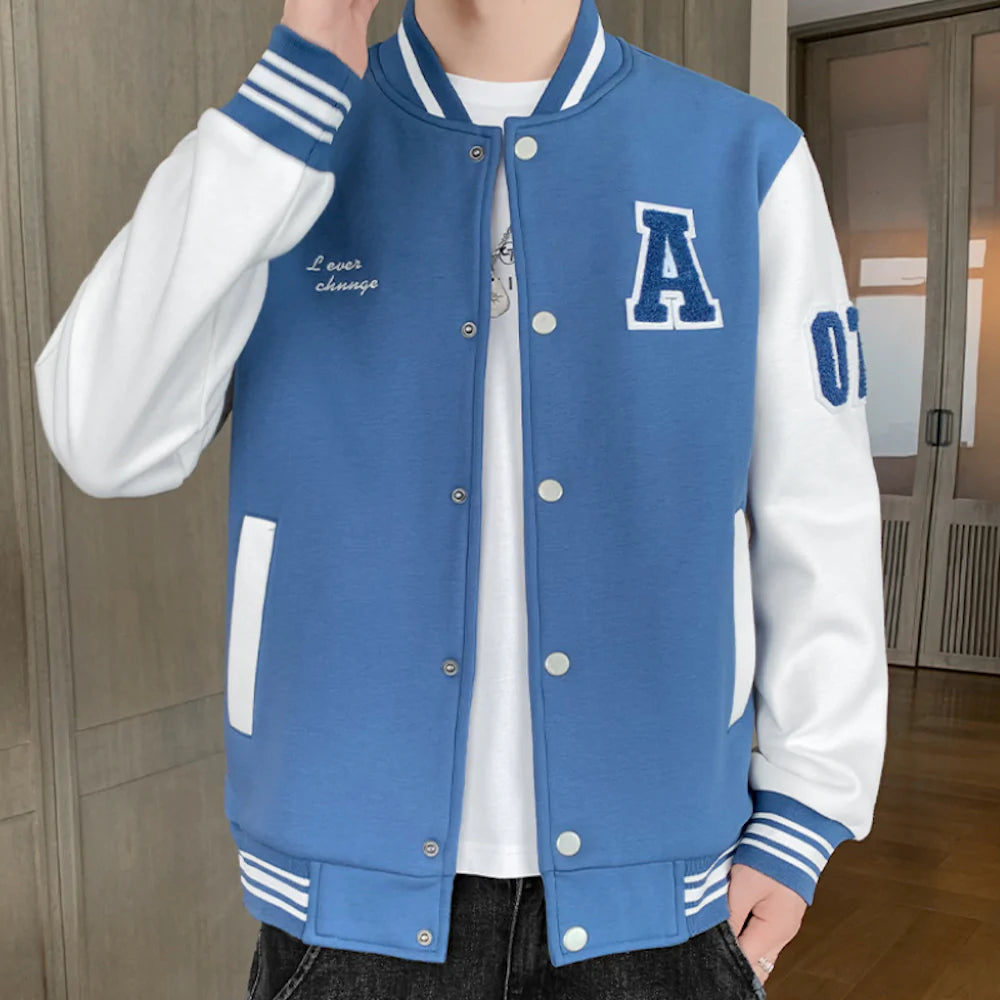 Mens College Baseball Jacket - Horizon Bliss